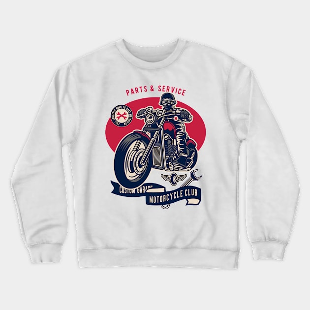 Motorbike Crewneck Sweatshirt by ShirtyLife